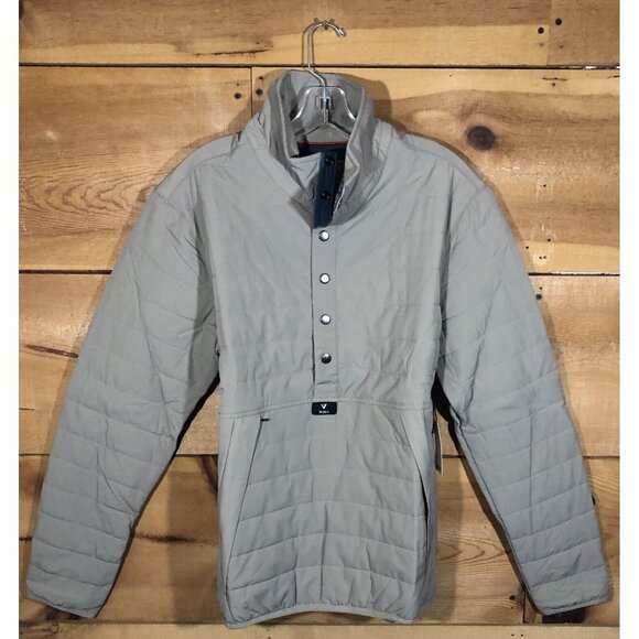 Vassa Other - NEW Vassa Madrone 1/2 Snap Button Pullover Quilted Mens Size Medium Hiking Beige